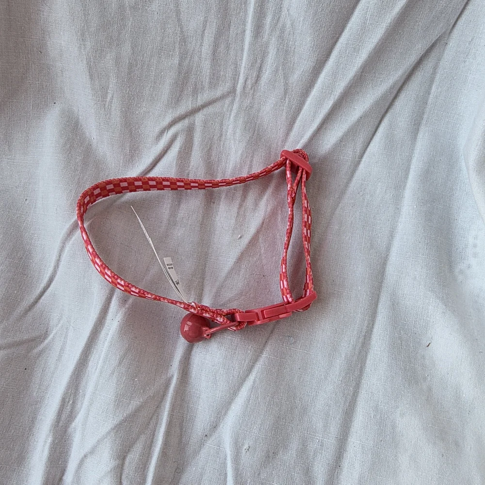 Pink Checkered Cat Collar